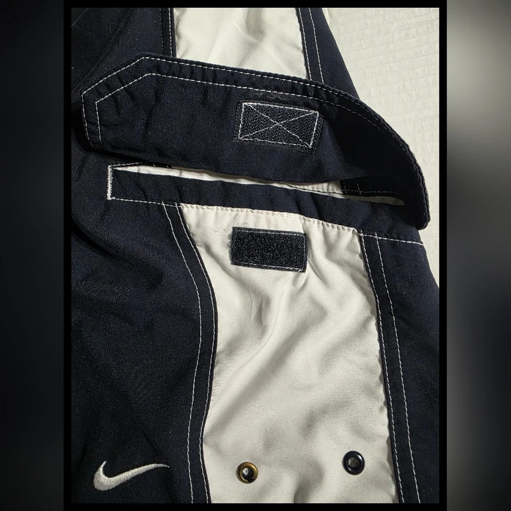 Nike Swim Trunks, XL, Navy With White Pockets & Drawstring